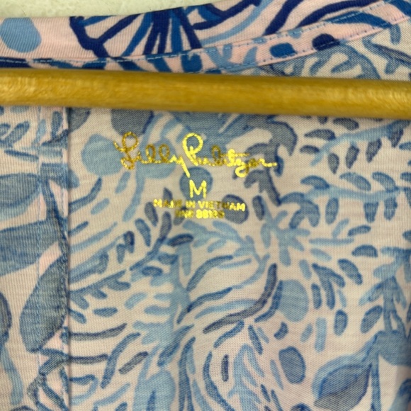 Perfect Lilly Pulitzer Haydn Tshirt Square Neck puff sleeve Dress - Picture 5 of 7